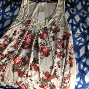 Floral tank top